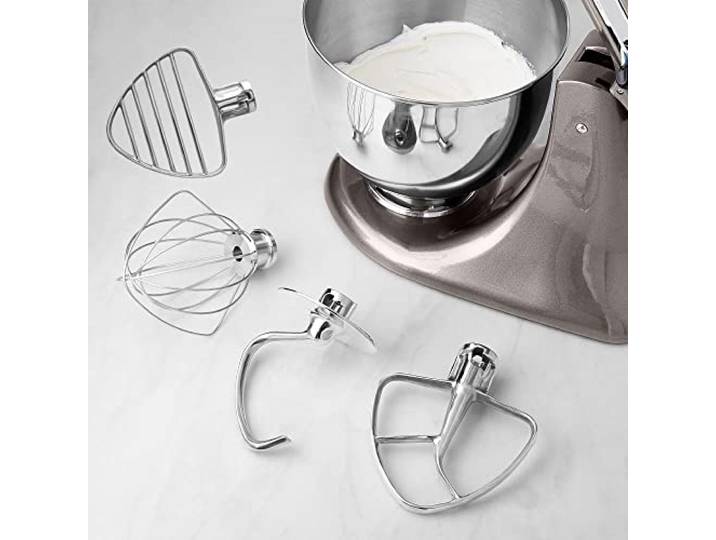 Küchenmaschinen Zubehör-Set aus Edelstahl für KitchenAid Küchenmaschine (Artisan, Classic, Ultra) 4tlg.