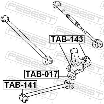 Febest Lagerung, Lenker Tab-143 Hinterachse Für Toyota
