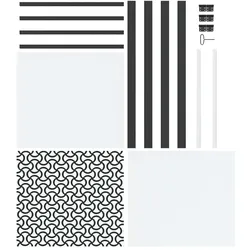 vidaXL, Zubehör Türbeschlag, Dordoris (mit Wellenlinien-Design)
