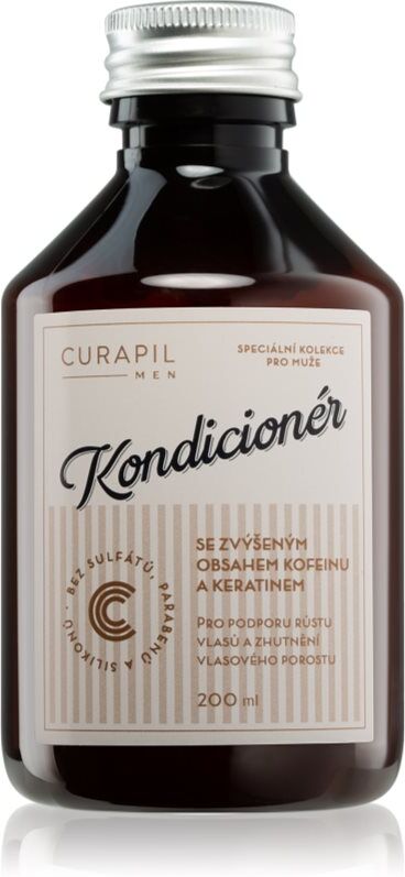 Curapil Men après-shampoing à la caféine pour homme 200 ml