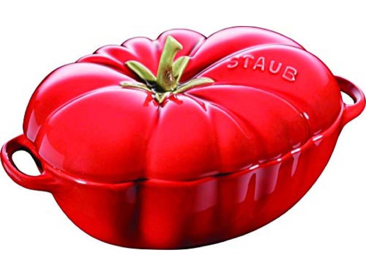 Staub 405118550 Cocotte en forme de tomate\, céramique émaillée