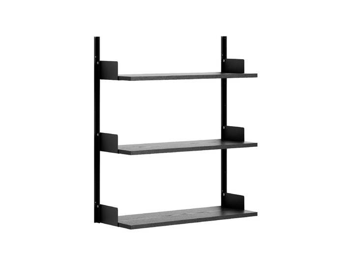 Modulers Design Wandregal „New Works 900“ Eschenholz / Schwarz