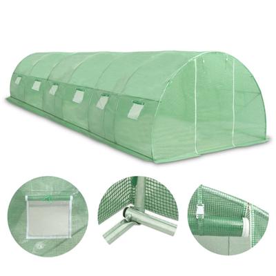 Helloshop26 - Gewächshauszelt für Pflanzen Blumen und Gemüse 27 m² 900 x 300 x 200 cm grün