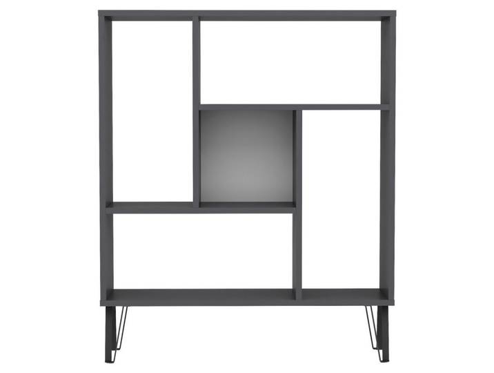 Livetastic Regal, Anthrazit, Holzwerkstoff, 90x107.8x25 cm, Wohnzimmer, Regal, Bücherregale