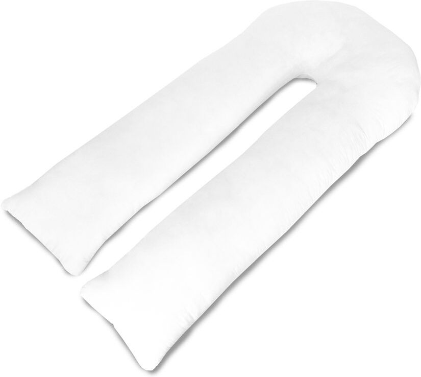 Symple Stuff Fibre Body Pillow Plush Support Pillow White Body Pillow