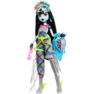 Monster-High Puppe Monsterfest, ab 4 Jahre, Puppe Frankie mit Zubehör, 24 cm