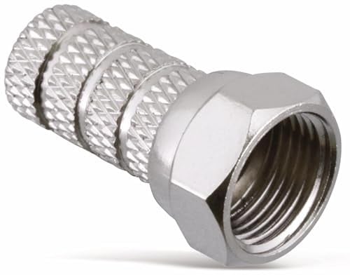 Goobay F-connector voor 7,2mm kabel - Recht met schroefmontage