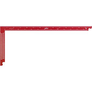 SOLA Zimmermannswinkel ZWCA 700, 700mm, aus Stahl, mit Anreißlöchern, mm-Skala, rot