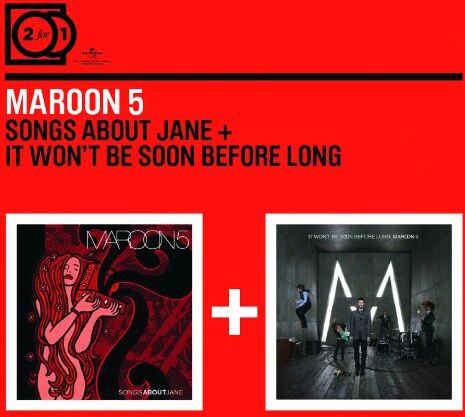 Maroon 5 - 2 For 1:Songs About Jane/It Won't Be Soon Before.. (Digipack ohne Booklet) - Preis vom 09.10.2026 07:28:09 h