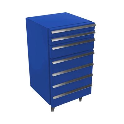 Vintage Industries Cool-Tool / Werkzeugwagen inkl. Kühlschrank, 3 Schubladen, blau / 50l - GCCT50-3R