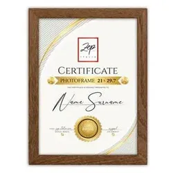 ZEP, Bilderrahmen, V4729N Certificate Brown 29,7x42 cm (29.70 x 42 cm)