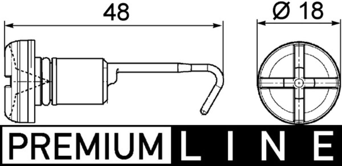 Ablaßschraube, Kühler MAHLE CRX 49 000P