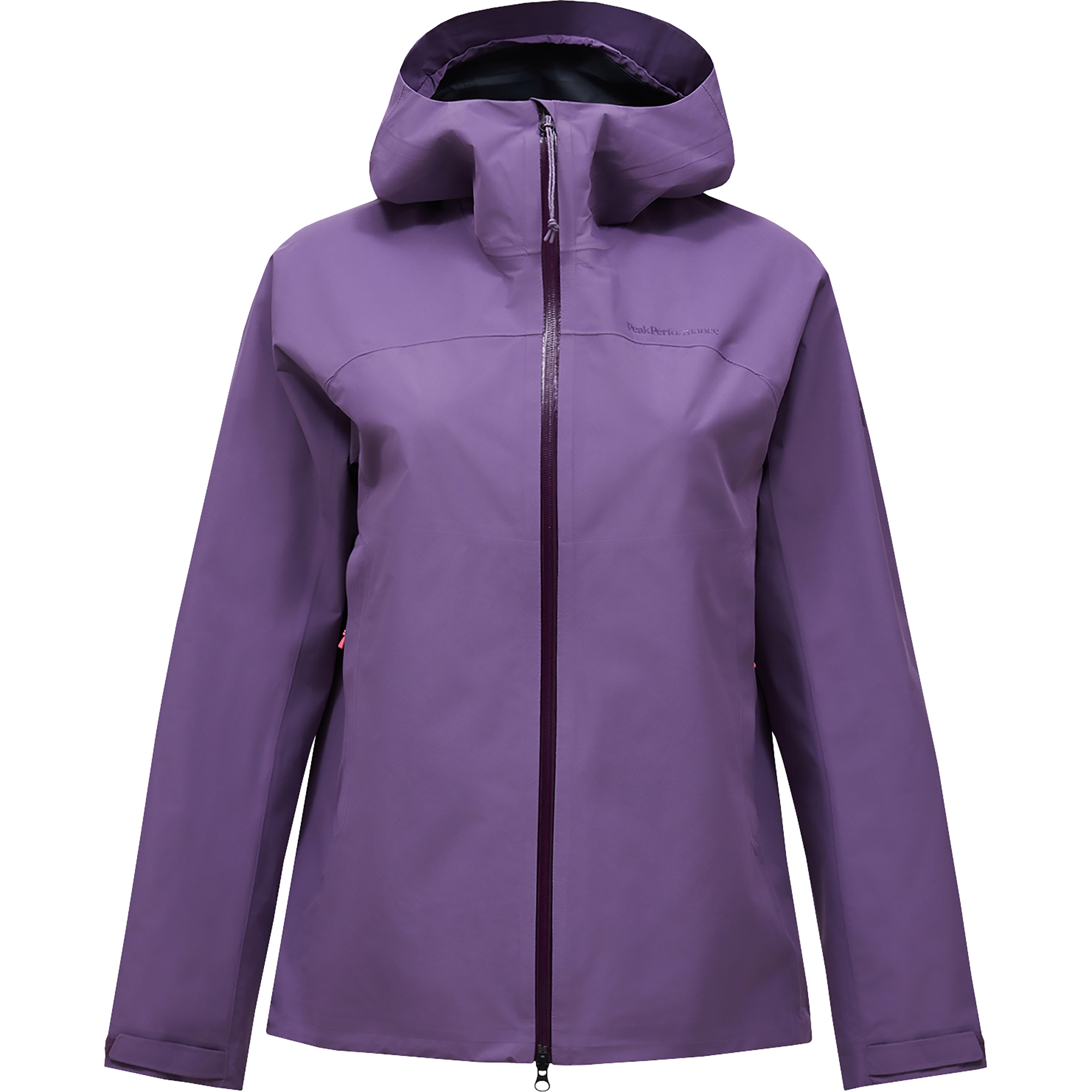 Peak Performance Treeline Shell Damen Regenjacke lila Größe S Trekking Wasserdicht Wasserabweisend