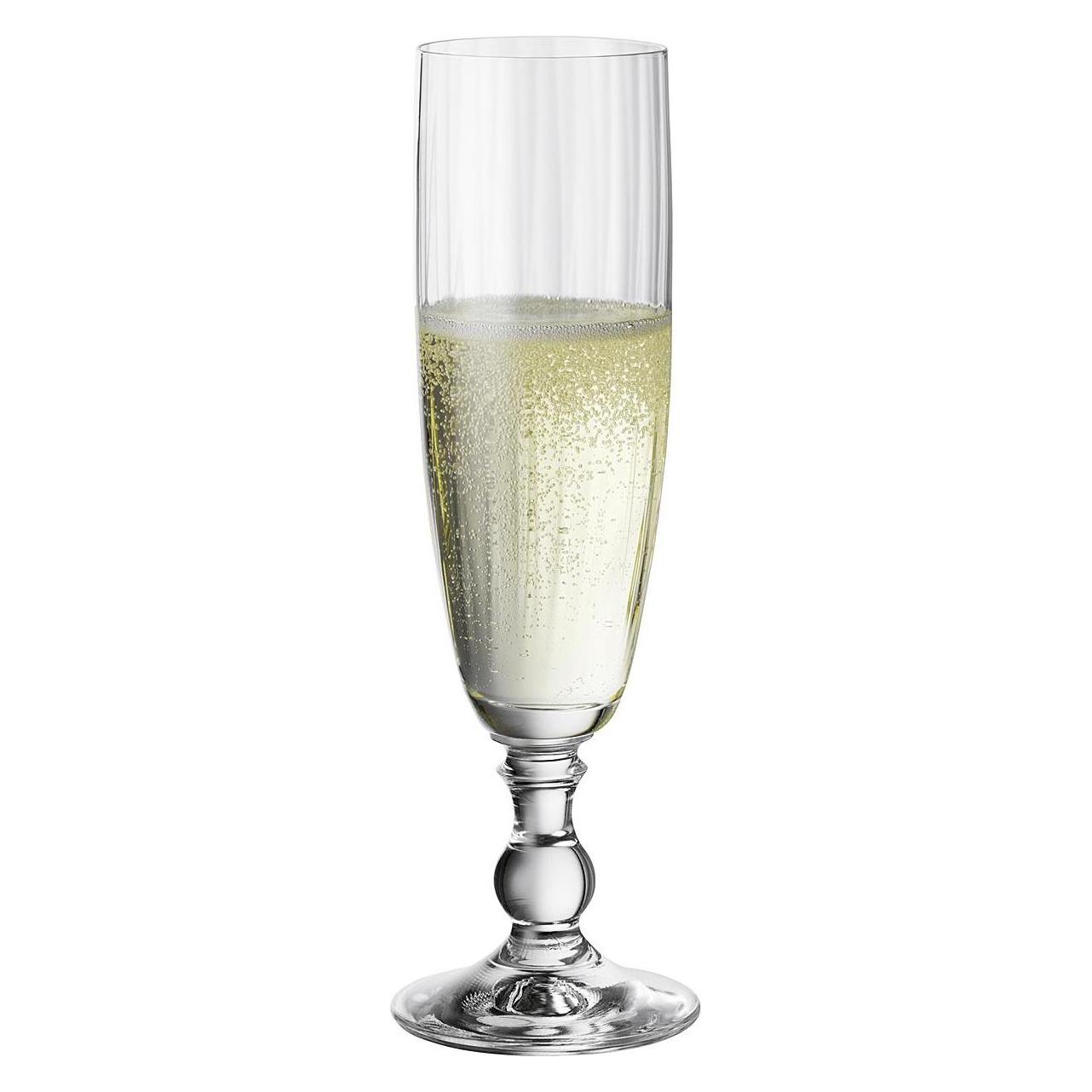 Bohemia Cristal Sektkelch Georgia 230ml (23 cl, 1 Glas, Sektgläser) (BOHEMIA CRISTAL) Mindestbestellmenge: 6 Stück