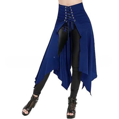 Punk Gothic Steampunk Asymmetrisch Rock Kostüm Damen Karneval Party Alltagstauglich Club Erwachsene Rock Ganzjahres
