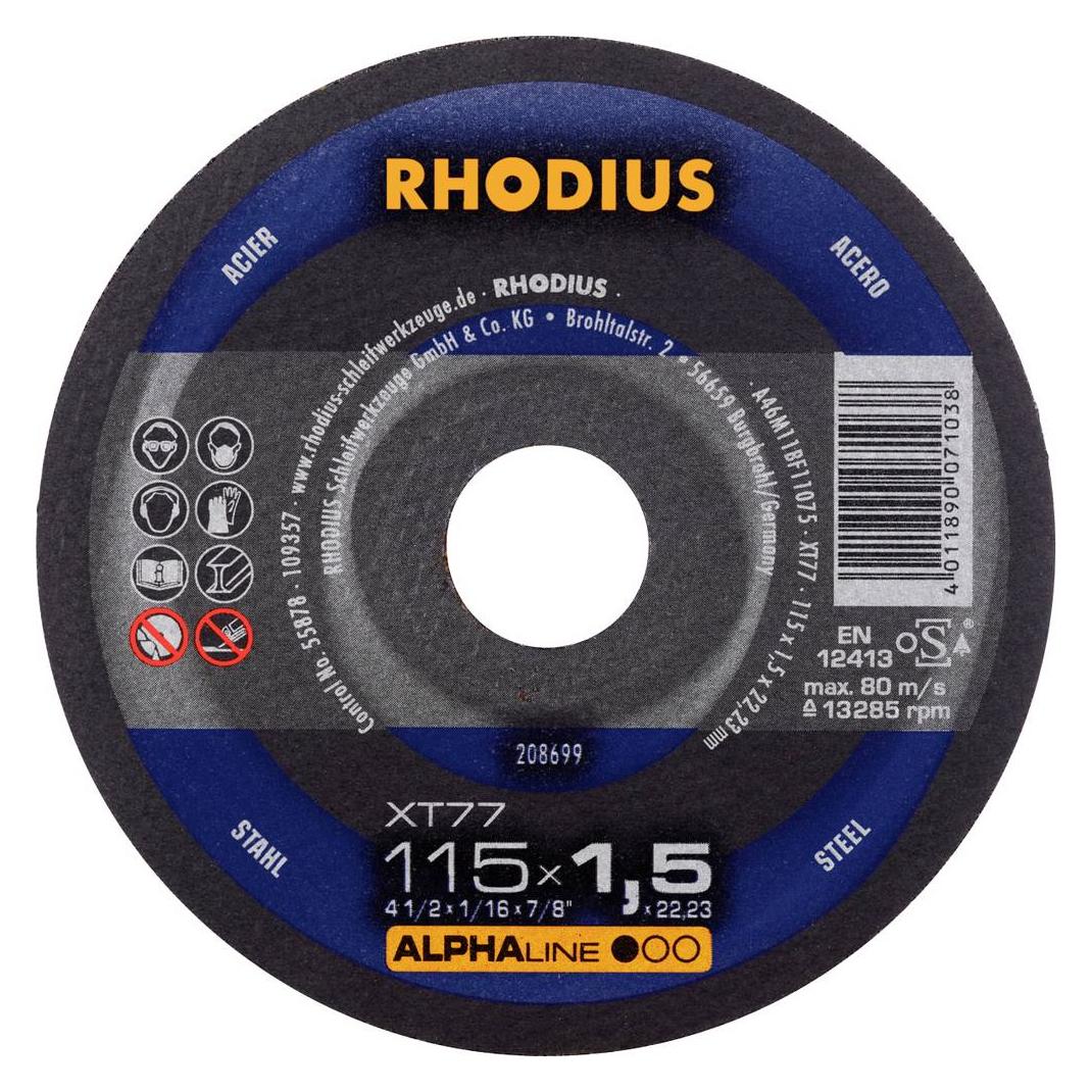 Rhodius Trennscheibe XT77 115 x 1,5mm ger. (4011890071038)