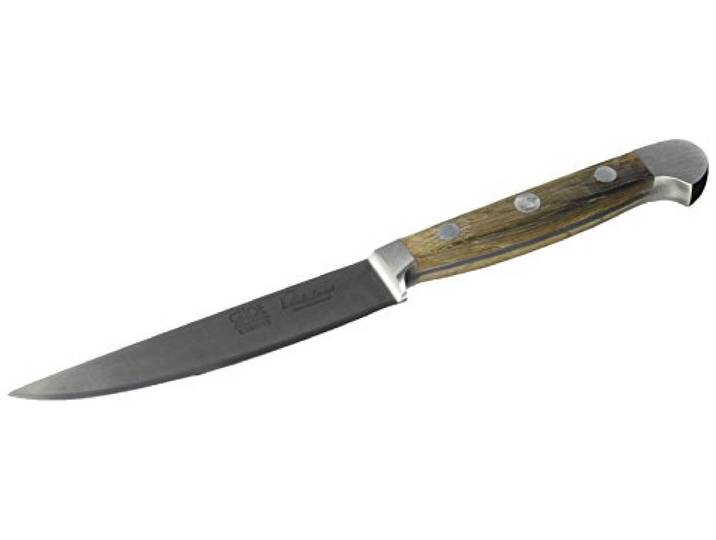 Güde Unisex Alpha Serie lemmetlengte: 12 cm Pom zwart Porterhouse Steakmesser, Eiche, Eichenholz EU