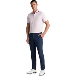 G/FORE Polo Perforated Stripe , rosa