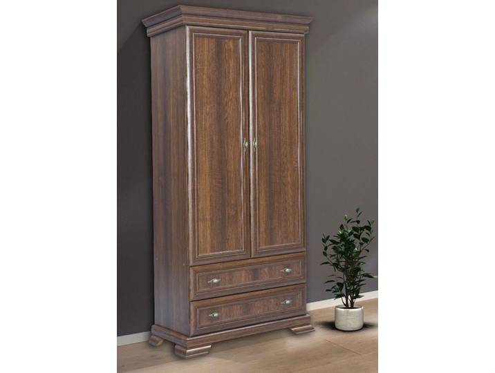 Feldmann-Wohnen Kleiderschrank Kora (1-St) 88cm 2-türig Samoa King rustikal