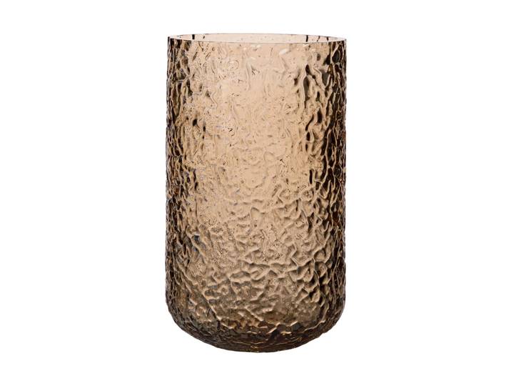 ERNST Vase/photophore à motif Ernst Ambre, Ø9x15 cm