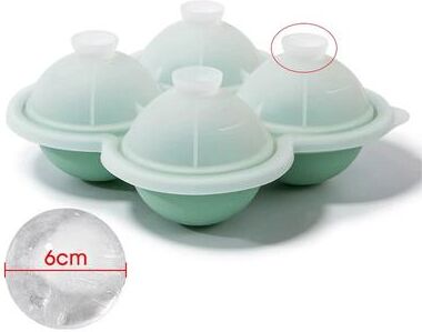 USA Free Shipping Shop Large Silicone Ice Sphere Mold For Whiskey Cocktails And Slow Melting Drinks green