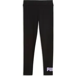 Puma Kinder Freizeit / Mode Sommer GJ Tights Tights lang Ki ESS 2 COLOR No1 Logo Leggings G, Größe 164 in Schwarz Schwarz