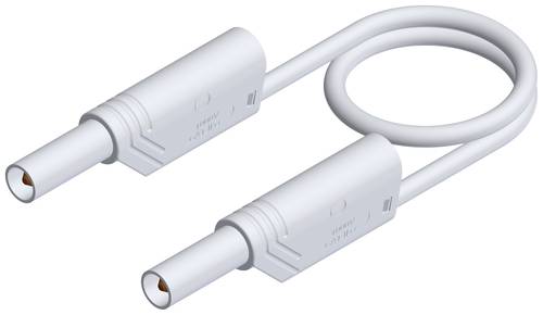 Hirschmann Test & Measurement MLS WS 200/2,5 Sicherheits-Messleitung Lamellenstecker 4mm Lamellenstecker 4mm 2.00m Weiß 1St.