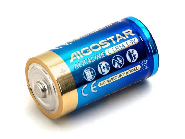 Aigostar Pile alcaline LR14 (C) 1,5 V - 2 pièces