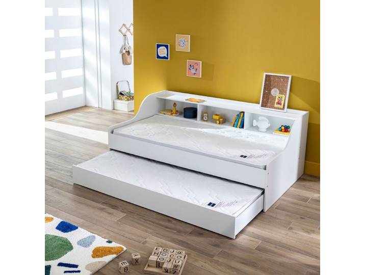 matelas pour lit tiroir bultex nano 80x190 - Blanc - Garantie 5 ans - Bultex