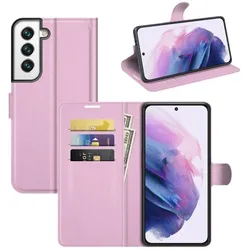 König Design Hülle Handy Schutz für Samsung Galaxy S22 5G Case Flip Cover Tasche Etui Bumper (Samsung Galaxy S22 5G), Smartphone Hülle, Rosa