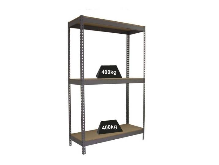 PROREGAL® Schwerlastregal Schwerlastregal WOOD YETI THREE, HxBxT 200x120x75cm