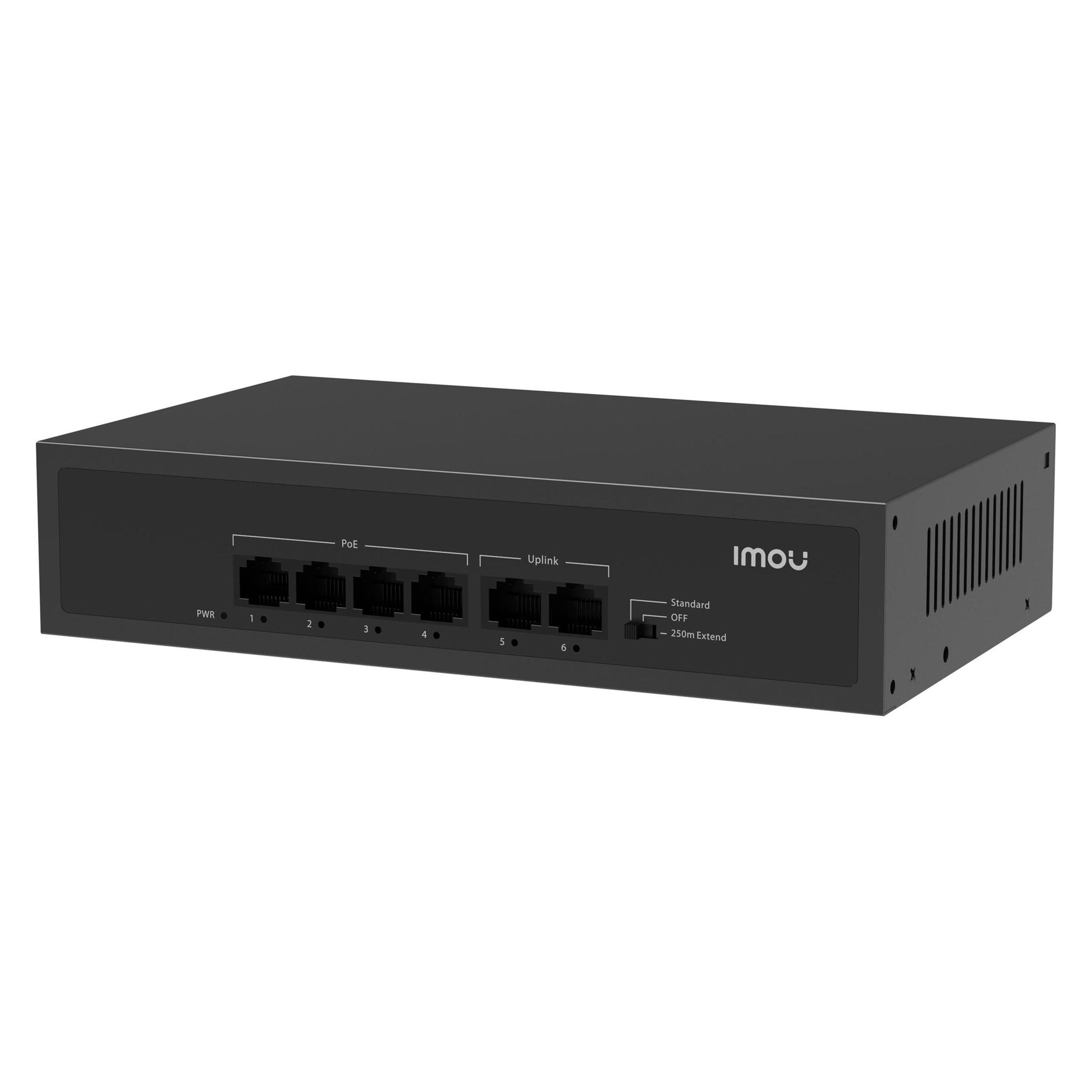 Imou Switch PoE - SF106P (6 port PoE, 100Mbps, 45W) (6 Ports) (HALIMOSF106P45IMOU)