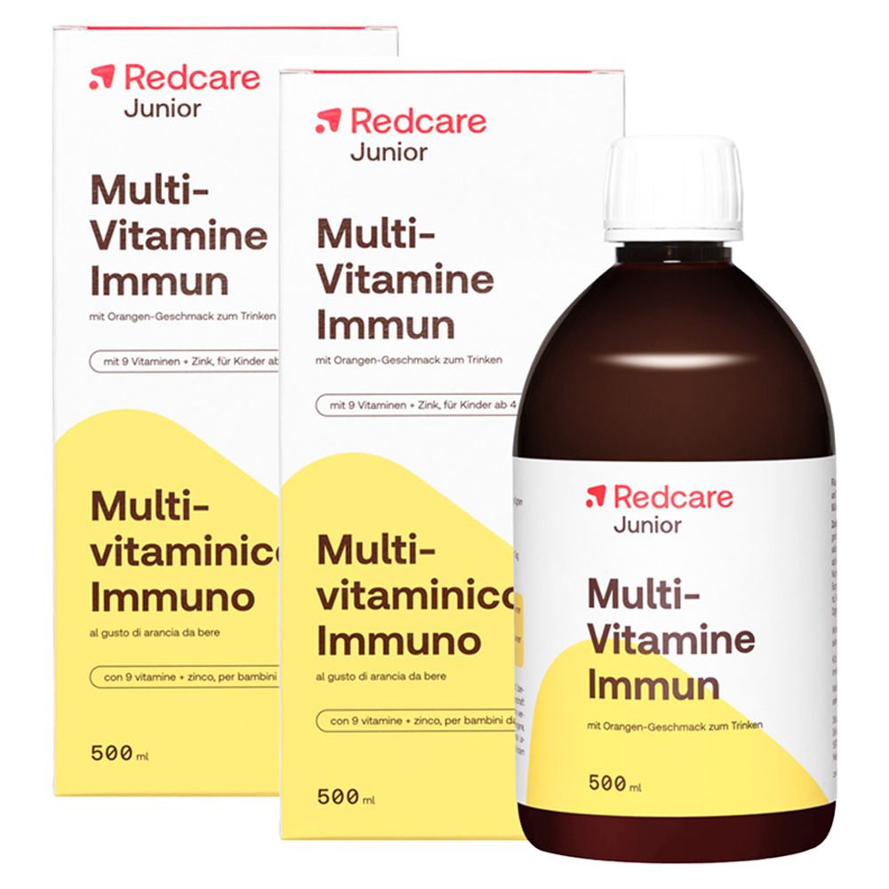 Redcare Junior Multi-Vitamine Immun Doppelpack 2x500 ml Flüssigkeit