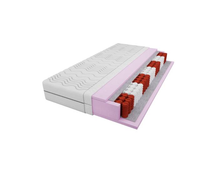 Deine Möbel 24 Taschenfederkernmatratze 7 Zonen 140/200 Weiß H3, H3, 140x200 cm, Schlafzimmer, Matratzen, Taschenfederkernmatratzen