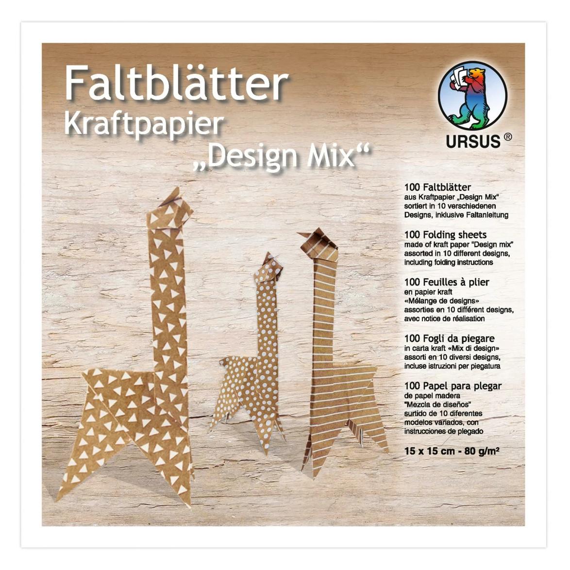 Ursus Bastelpapier 100 Stück, Braun (80 g/m², 100x) (38055599F)