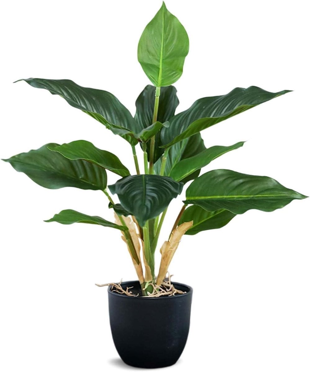 Onderhoudsvrije groene kunstplant in pot, Hoogte: 39 cm