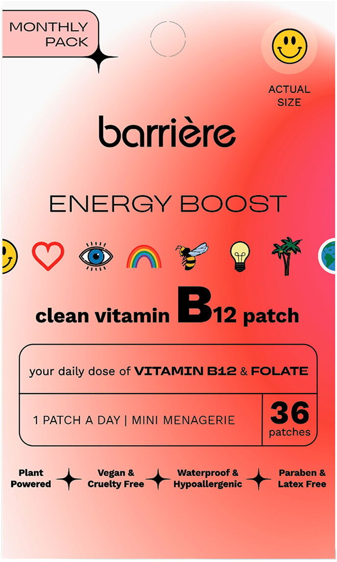 36 Stück barrière ENERGY BOOST Vitamin B12 Patch Mini Menagerie