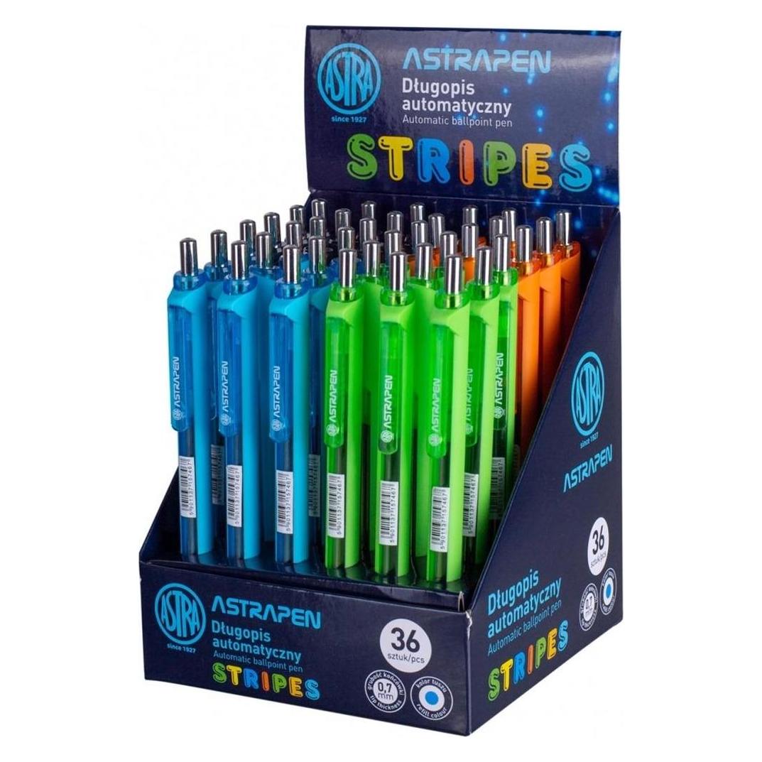 Astra Pen Stripes Automatik-Kugelschreiber (36 Stück) (36x) (49018865)