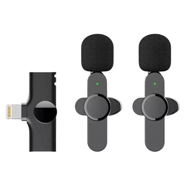 Lippa Dual Wireless Lavalier Microphone With Lightning Connector (LPK52-L)