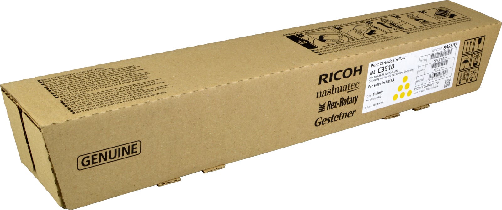 Ricoh tonercartridge 842507 geel