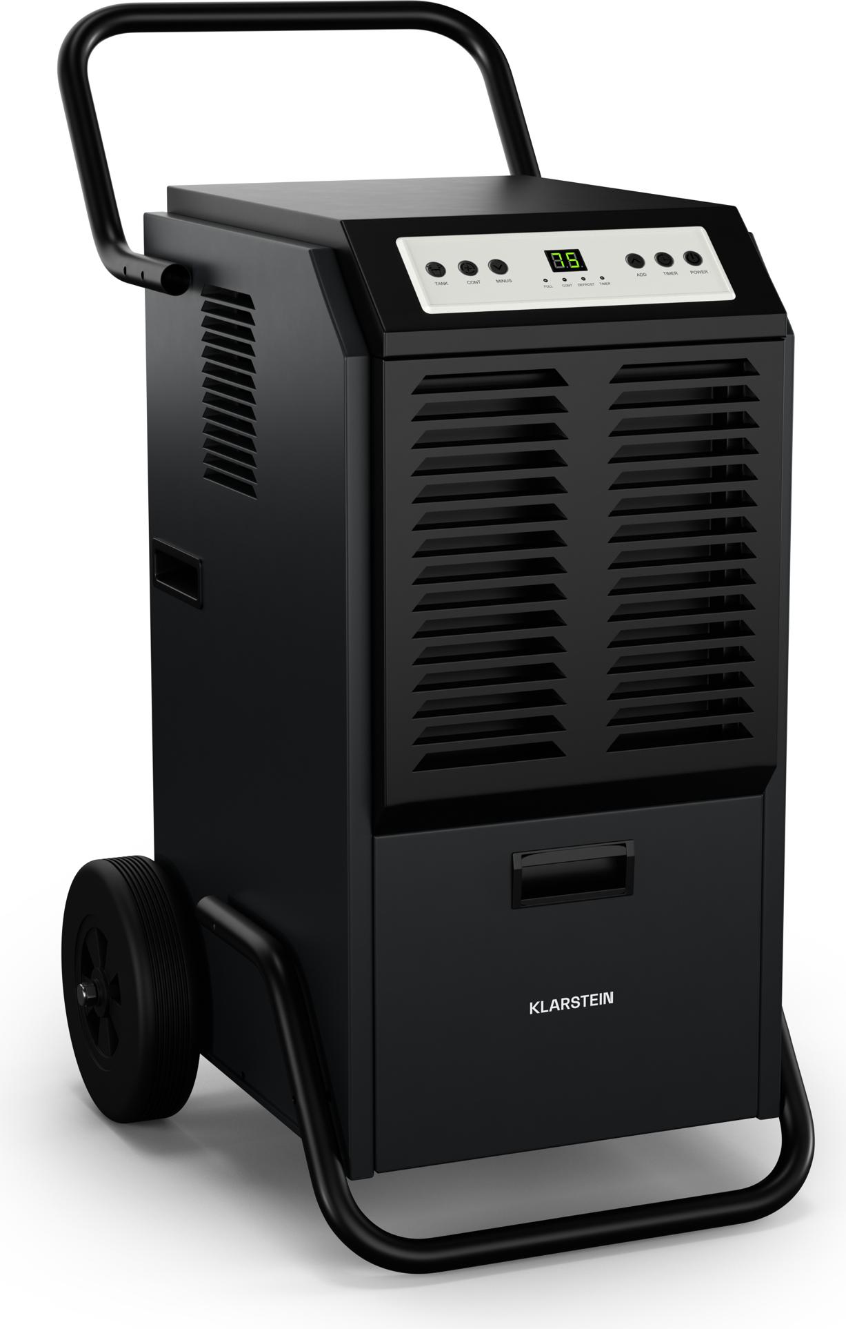 Klarstein DuraDry 70L Luftentfeuchter - Hohe Leistung, 70L/Tag, 5,5L Tank, ≤52 dB, Waschbarer Filter, Automatisches Abtausystem, Mobil, Für Keller & Große Räume bis 100 m²