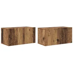 vidaXL TV-Schränk 2 pcs Mehrfarbig 60 x 30 x 30 cm Holzwerkstoff