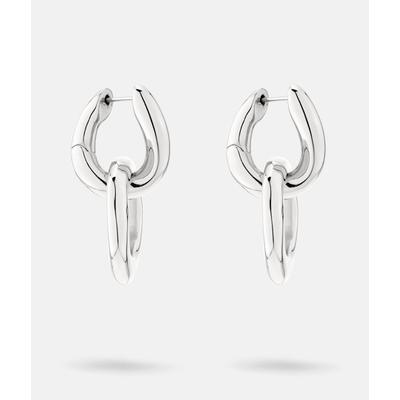 Paar Creolen LIEBESKIND BERLIN "Schmuck Geschenk Edelstahl Ohrringe The Organic", silber (silberfarben), Ohrringe, Damen, Edelstahl, Einhänger abnehmbar