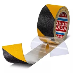 tesa Anti-Rutsch Conformable 60955 DIN 51130 50mmx18m schwarz / gelb
