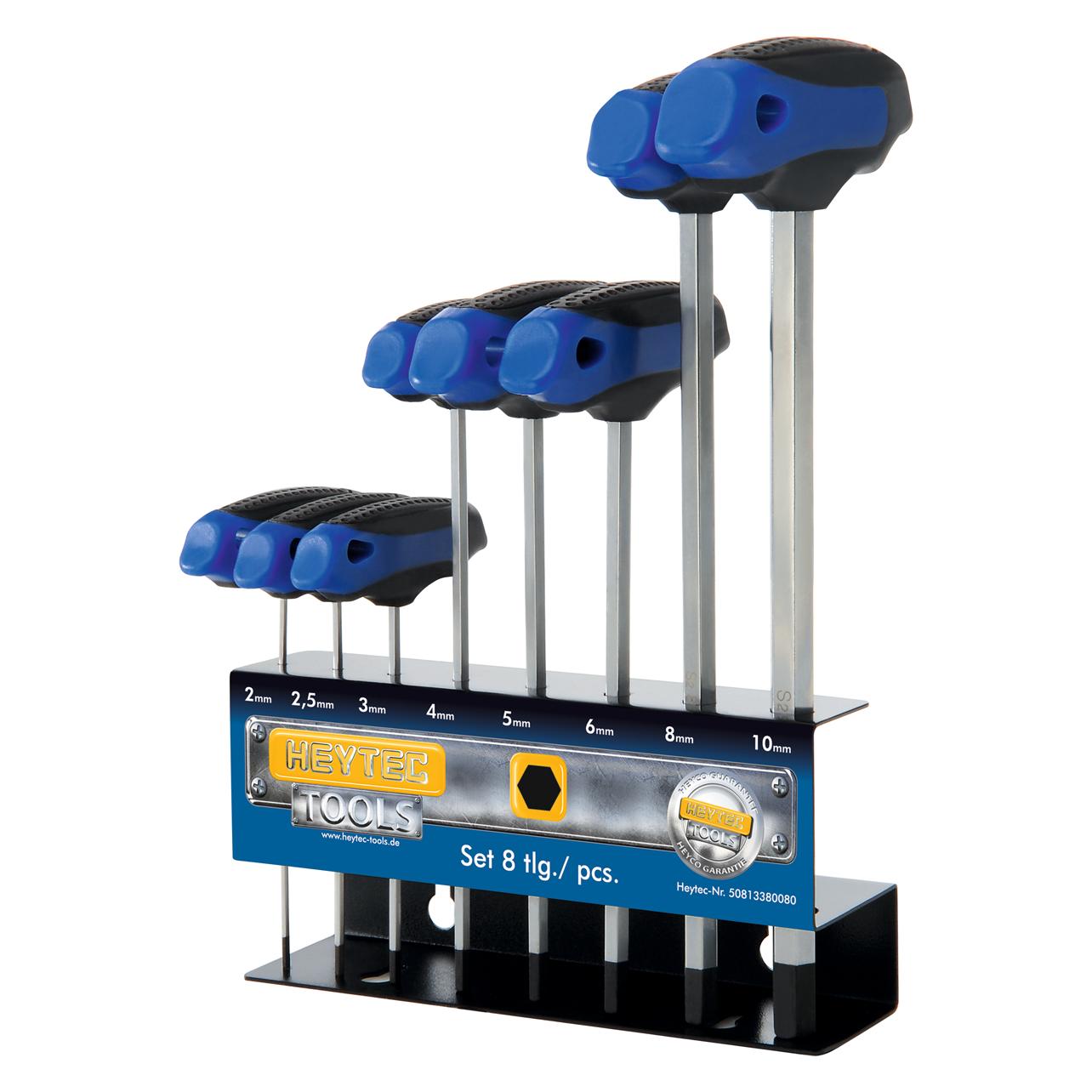 Heytec Sechskant-Schraubendrehersatz 2/2,5/3/4/5/6/8/10 (50813380080)