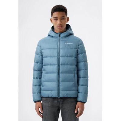 Steppjacke CHAMPION "SPORTWEAR JACKET Standard Fit", Jungen, Gr. M, wdwb, Obermaterial: 100% Polyester, Jacken Steppjacke, mit verstellbarer Kapuze, Standard Fit