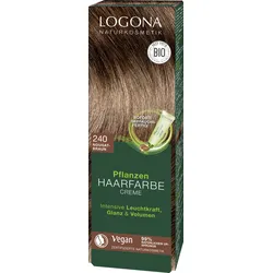 LOGONA Pflanzenhaarfarbe Cream - braun
