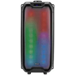 Tracer Tower LED TWS BLUETOOTH speaker (8 h), Bluetooth Lautsprecher, Schwarz