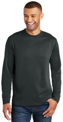 Port & Company PC590 Performance Fleece Crewneck Sweatshirt in Jet Black size 2XL   Polyester