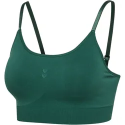 hummel hmlFLOW Padded Sport-BH Damen 6074 - bistro green XS